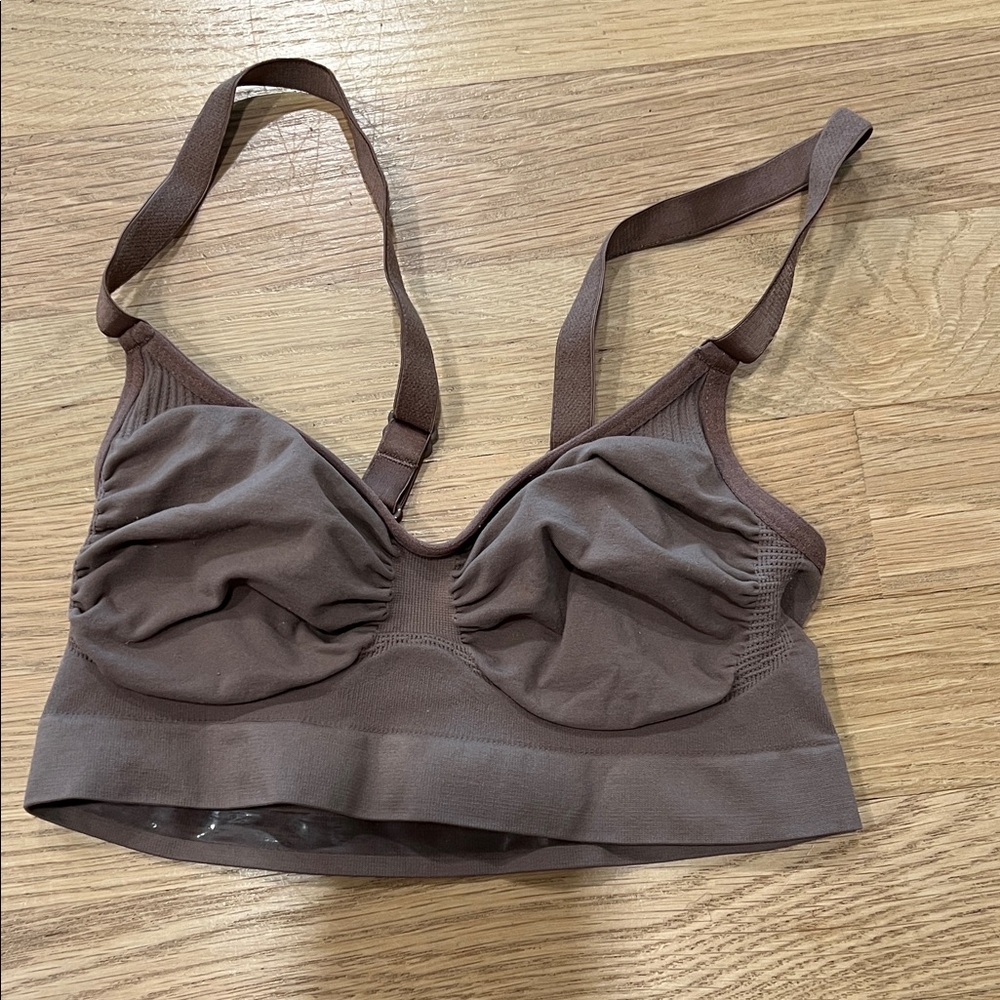 Skims Seamless Brown Bralette